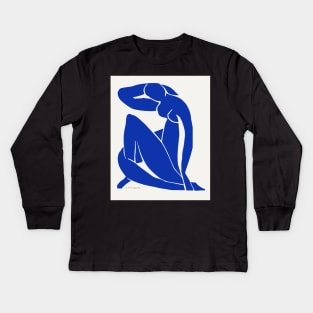 Henri Matisse Nu Bleu (Blue Nude) Reworked Wall Art Prints, Matisse Exhibition Posters, Art Prints, Men, Women, Gift Kids Long Sleeve T-Shirt